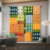 Vivid geometric printed curtains, 42*84 bar bag curtains, bedroom and living room, home decoration, room decoration
