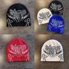 Fashionable Letter Printed Neutral Casual Warm Knitted Hat For Streetwear And Warmth
