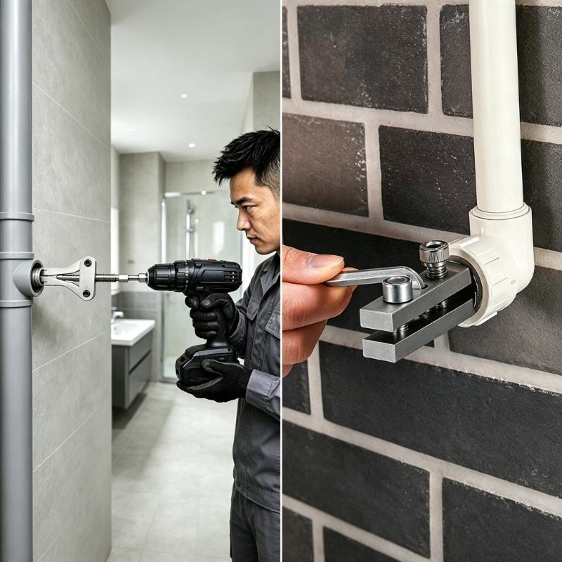 Pipe Repair Pull Tool 1/4 Inch Drive End Broken Water Pipe Extractor for 1/2", 3/4", 1" Worn Internal Thread Service Work
