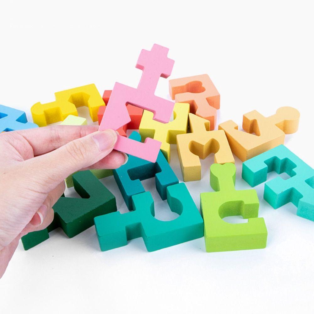 Space Training Three-dimensional Puzzle Boards Wooden Assembled Building Blocks  Gifts