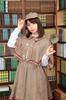 Clearstone Halloween Girly Sherlock Cosplay Costume, Brown, Women's