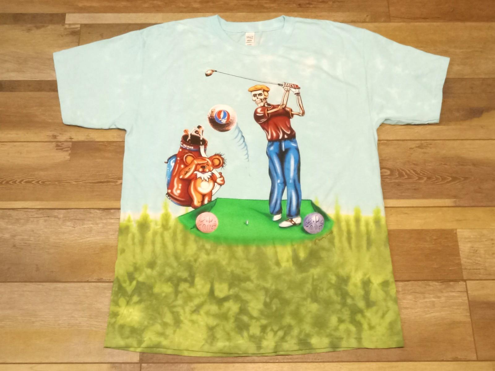 Grateful Dead Golfer M L XL 2XL Tie Dye T-Shirt S