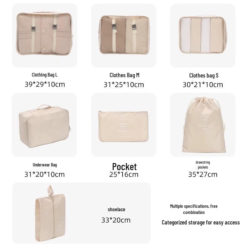 Travel Organizer Set: Separate Bags for Clothes and Underwear, Suitcase and Maternity Packing Solution.