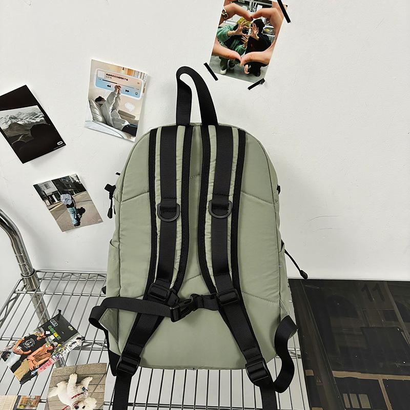 Schoolbag Minimal Soft Light Mist Moist Cool Functional Tooling Wind Backpack Neutral Light Commuter Outdoor Lightweight Backpack
