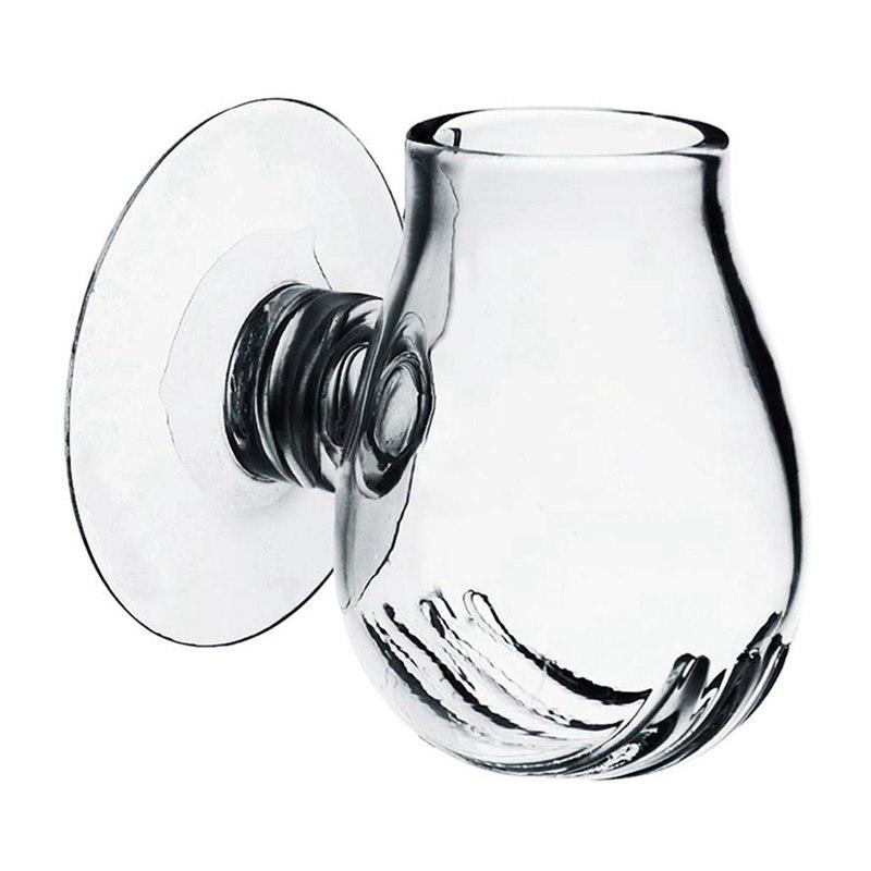 Aquariums Glass Feeding Food Cup with Seam Plant Cup Brine Shrimp Live Red Worm Fish Clear Dish