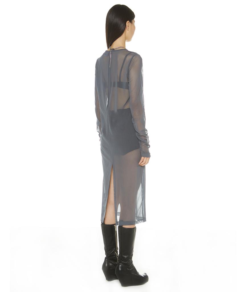 Suki Sheared Dress (Black Sesame)