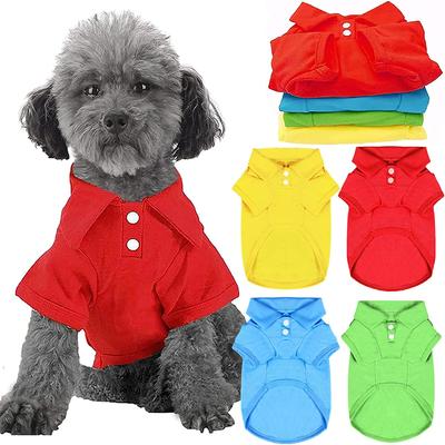 Ropa de Moda para Perros Teddy Perros Pequeños, Chaleco Camiseta Camisa Polo Primavera Verano Otoño Ropa Linda para Perros Pequeños, Algodón