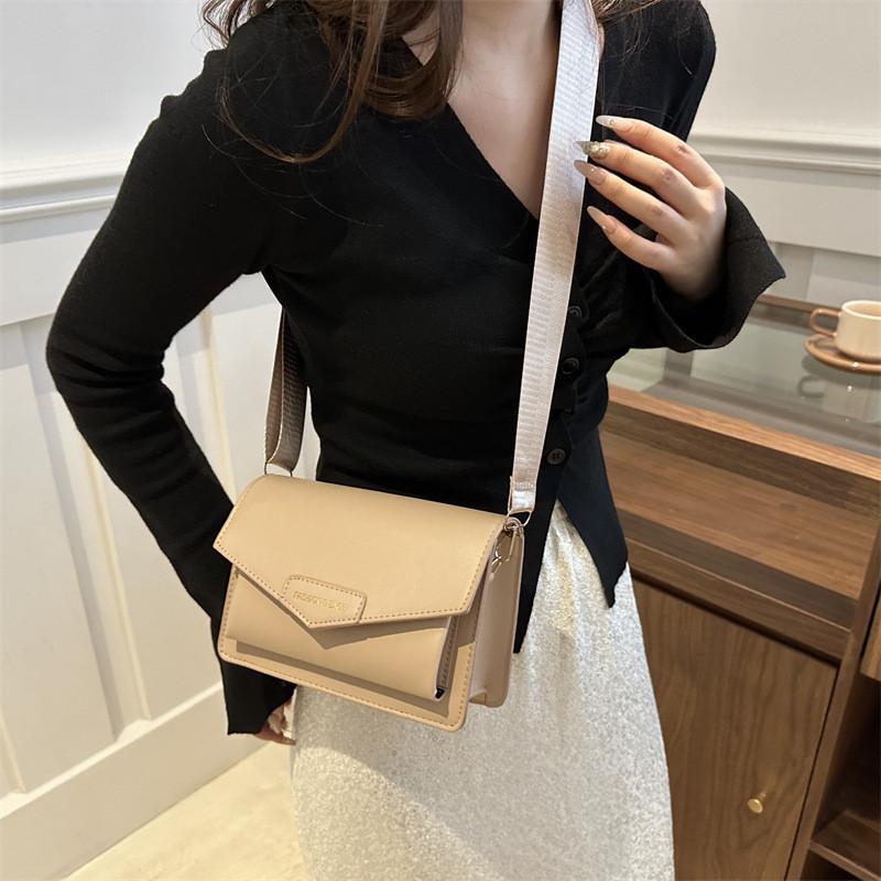 Stylish Korean-inspired Crossbody Bag For Women In Black Beige Khaki Purple Brown