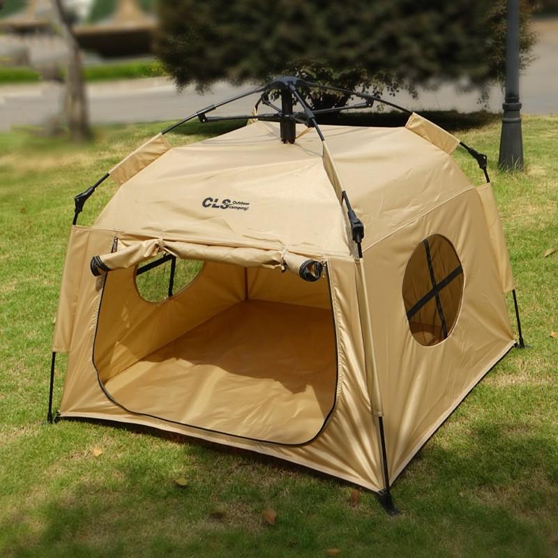 Portable Automatic Folding Pet Tent Dogs Cats Outdoor Camping Travel Rainproof UV Protection