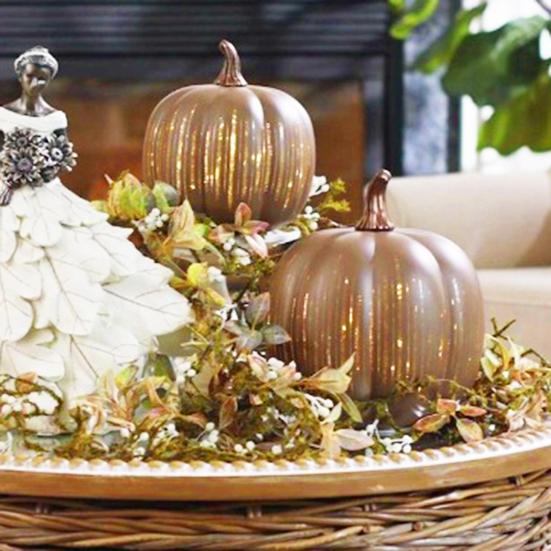 Twinkle Light Pumpkins Starry Night Pumpkin Lantern Timer LED Lighted Sparkling Pumpkins Fall Halloween Decorations for Home