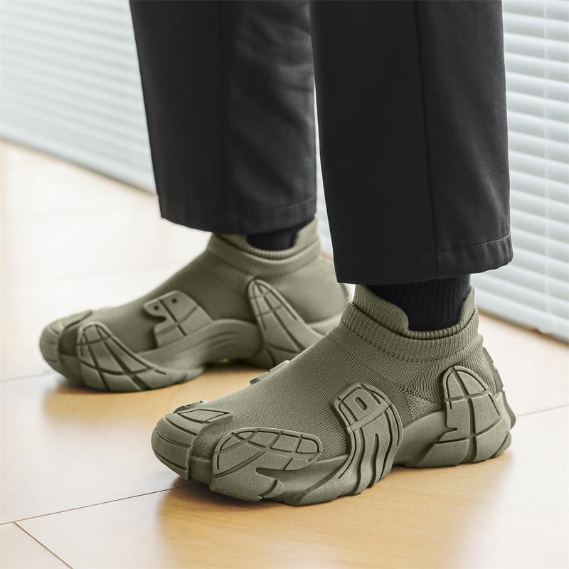 Men Shoes Breathable Men's Sneakers Comfortable Tenis Outdoor Slip On Walking Sneakers Sock Jogging Shoes Size 45