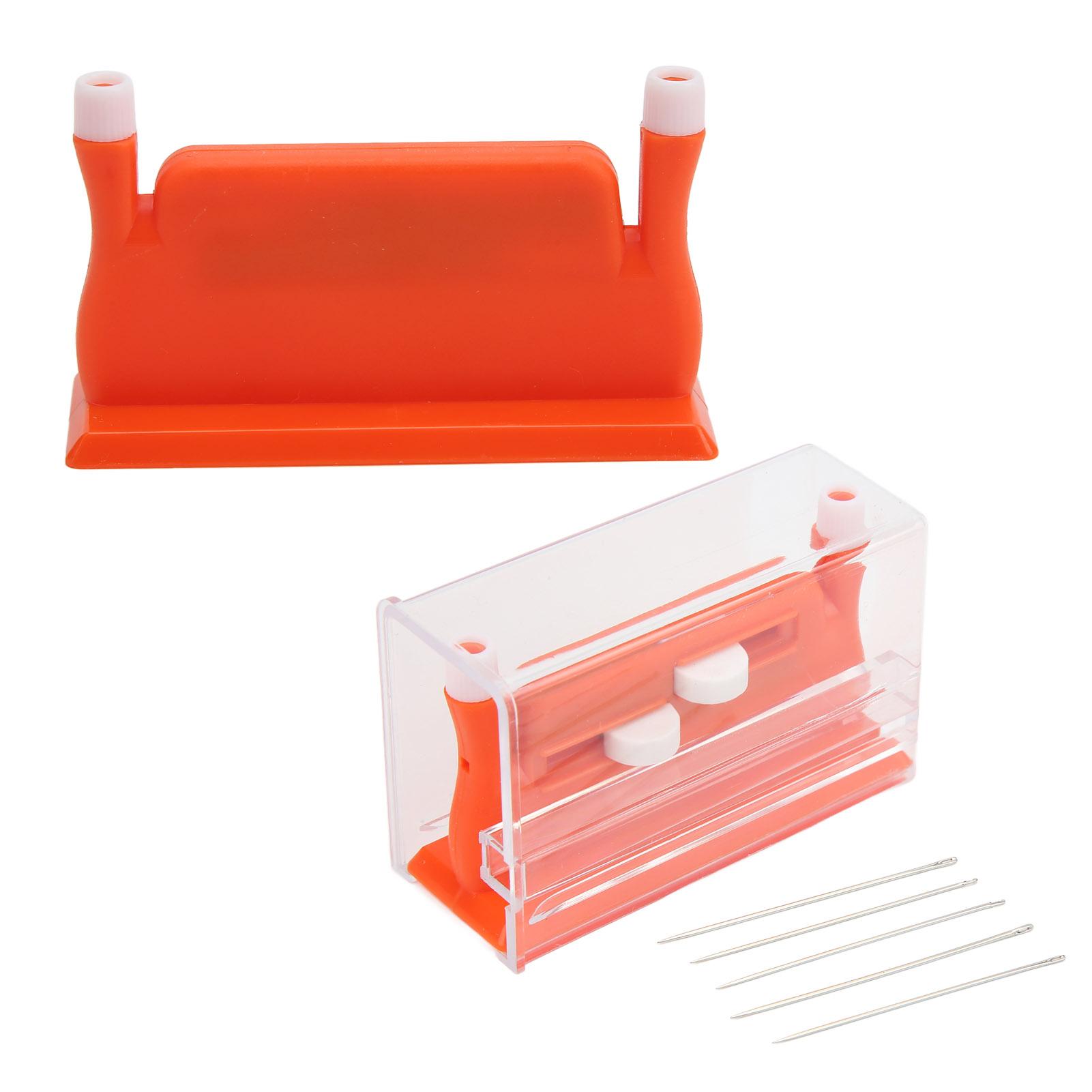 Multifunctional Needle Threaders Double Hole Design 2.6x4.4x7.2cmCelsius1.0x1.7x2.8in Plastic Embroidery Needle Threader