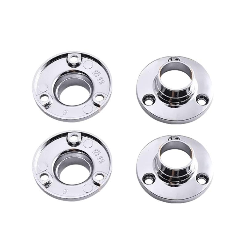 Steel Wardrobe Flange Brackets Connectors Metal Pipe Connectors Wardrobe Flange for Secure & Stylish Closet Assembly