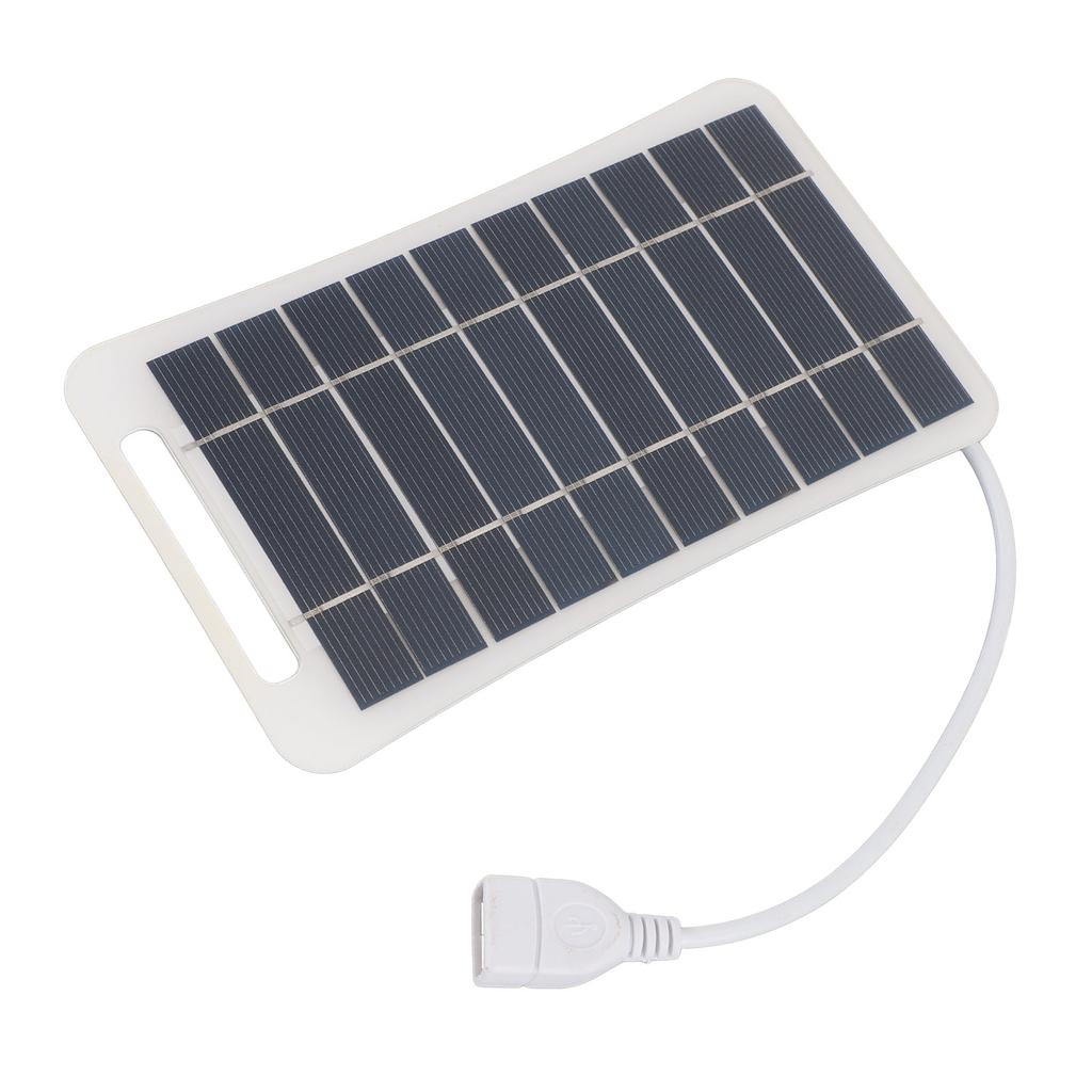 5V 5W USB Solar Panel Professional High Efficiency Monocrystalline Silicon Portable Handheld Solar Panel   for Camping Travel Outdoor
