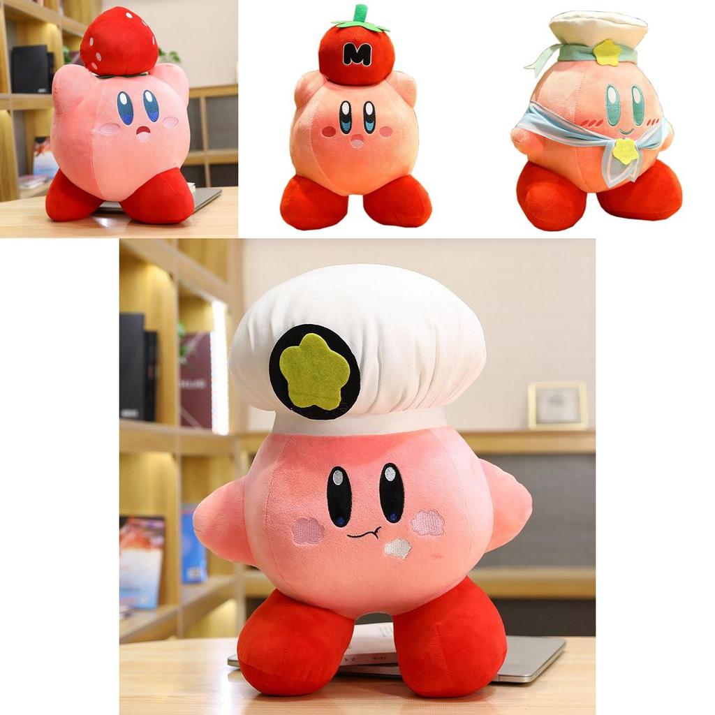Adorably Soft 32 Cm Kirby Adventure Chef Strawberry Plush Dolls For Kids And Collectors