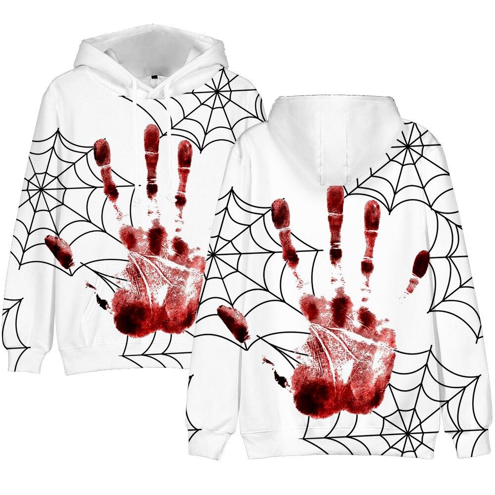 Sweat à Capuche Imprimé 3D Style Clown Horreur - Homme, Femme, Enfant - Tissu Polyester Doux, Manches Longues