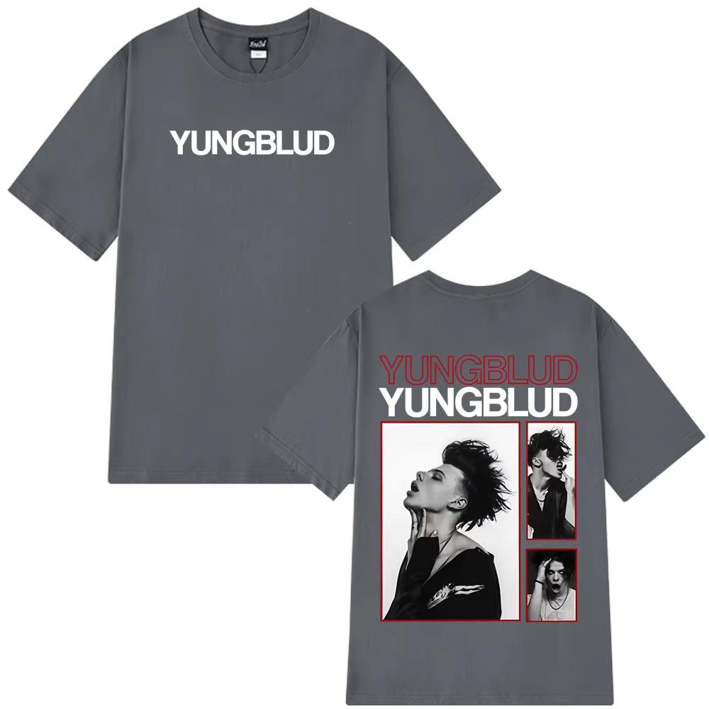 Singer Yungblud IDOLS Album Tour 2026 Vintage T Shirt Men Women Hip Hop Short Sleeve Tshirts Loose Casual Gothic Punk Tshirt