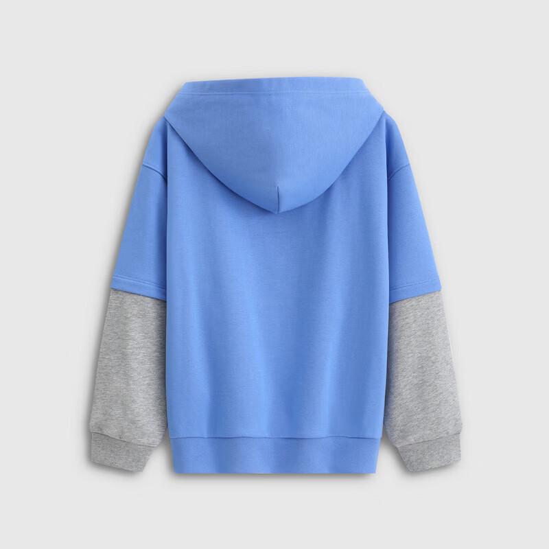 GAP Boys' Logo Appliqué Faux-Layered Hooded Sweatshirt