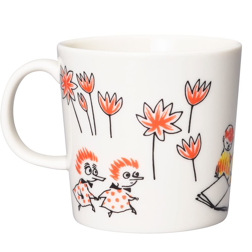 Arabia 1064951 [Officially Imported] Mug, Moomin, ABC, Snufkin, 300ml,