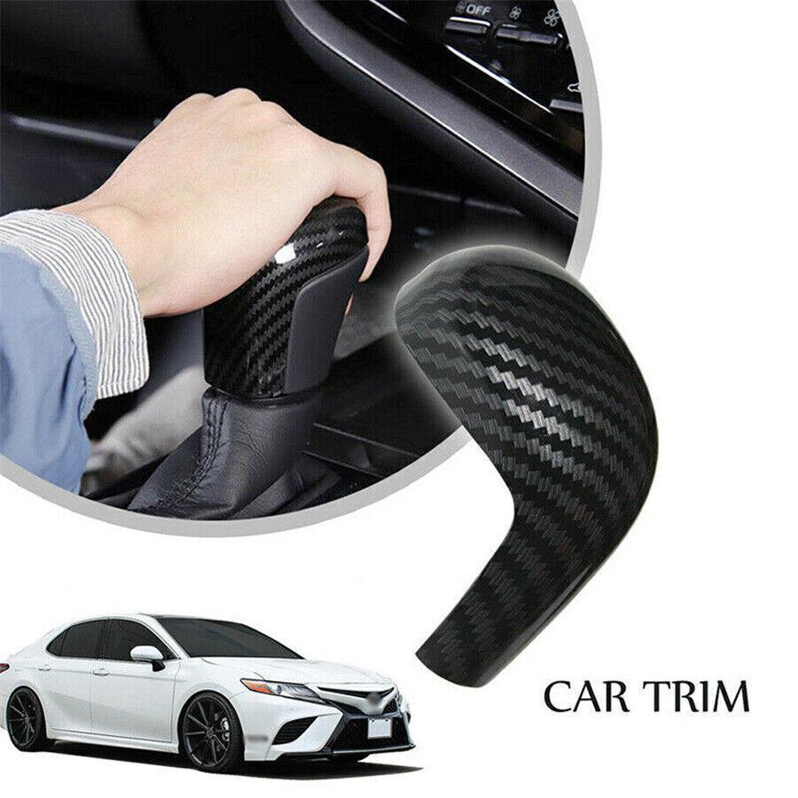 Carbon Fiber Look ABS Gear Shift Knob Cover Trim For Toyota Camry 2018 -
