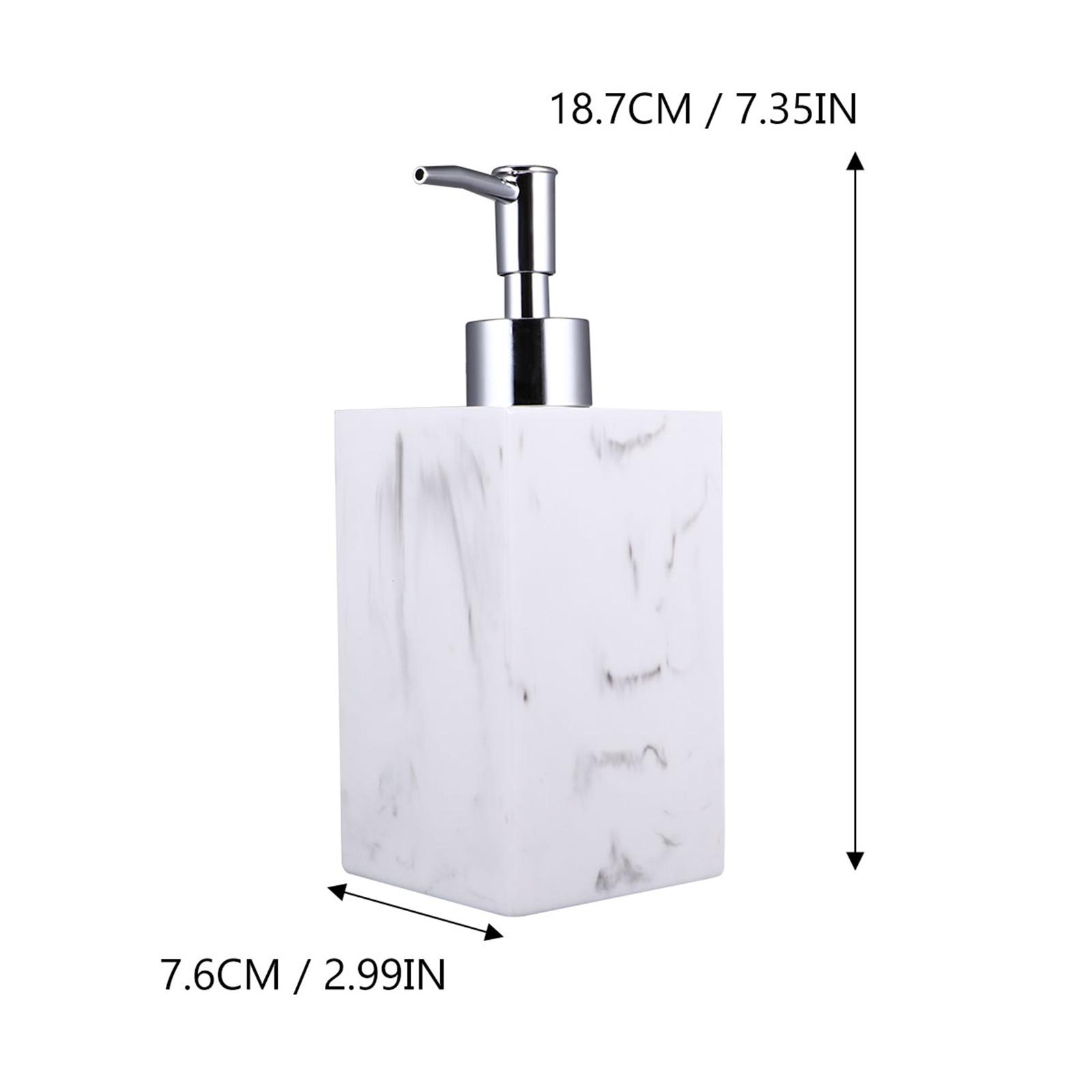 

1Set Pump Soap Dispenser Made of Resin Fine Craftsmanship Decorative Shape for Household Bathroom Toilet Decoration Shampoo білий