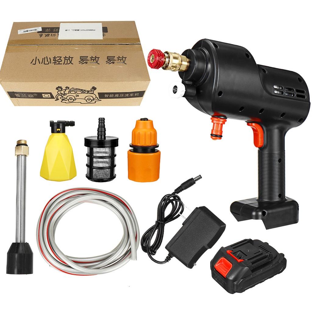 12000mAh 3 Water Types Wireless Car Washer Self-priming High Pressure Car Cleaner Foam Generator Rechargeable for  Battery