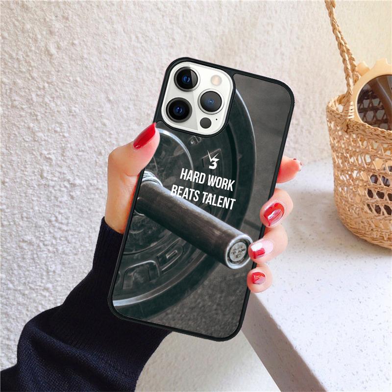Coque de téléphone inspirante et motivante pour la salle de sport pour iPhone 17 Air 16 15 14 12 13 PLUS 11 PRO MAX Coquille Fundas