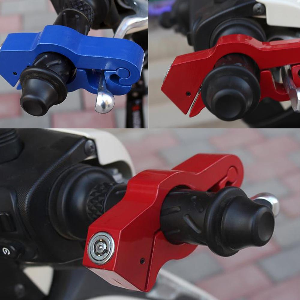 Motorcycle Handlebar Lock Handlebar Brake Handle Solid Lock Imitating Steal Lock Pull Rod ATV Dirt Street Bikes Anti Theft