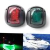Rotes Grünes LED Marine Navigationslicht 12V 24V Boots Buglicht Marine Boots Signalleuchte, Ideal für Ponton, Skeeter,