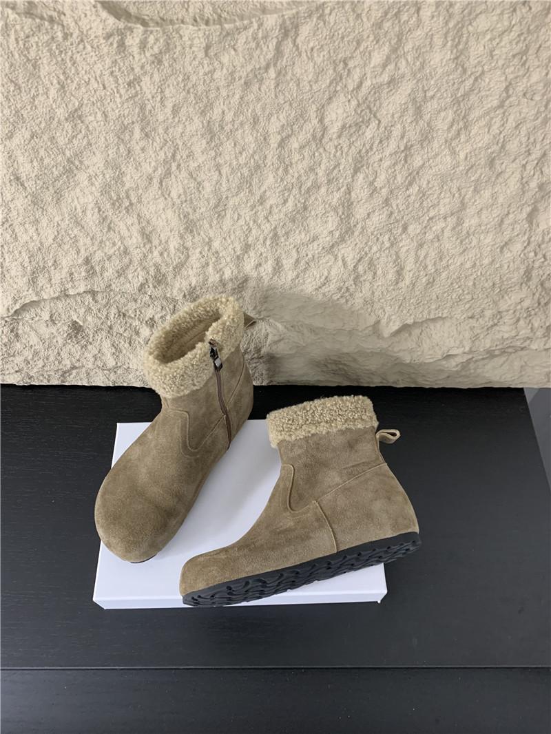 

French red inner height increase grandma shoes ballet shoes outer wear 2025 new spring and summer light mouth bow single shoes women 40 верблюд