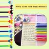 10pcs Mouse Head Character Ears Pens Set, Retr ctable Ballpoint Pen, Multi Color Jumbo Autograph Princess Pencil Signature Office Desk Stationary