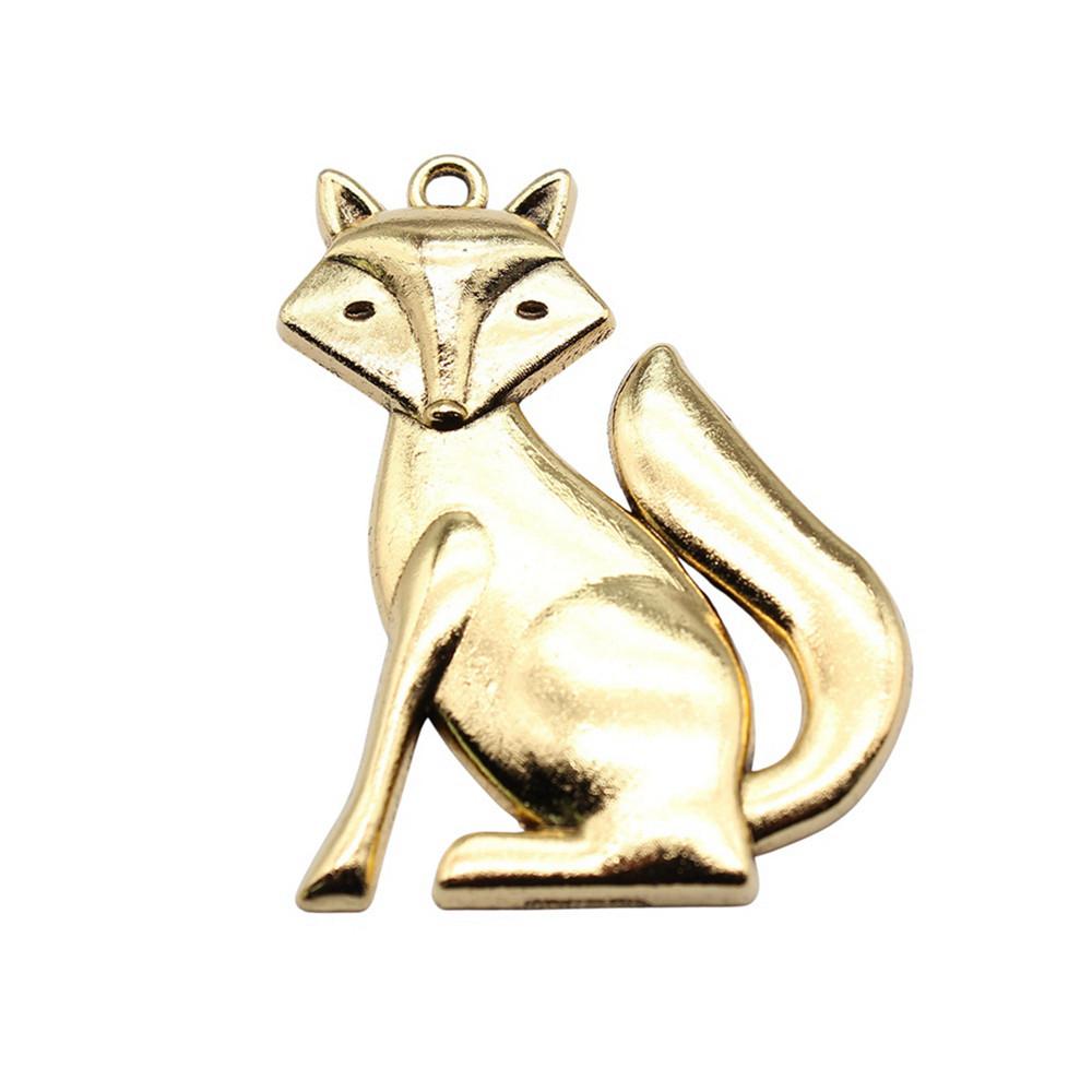 Retro Leopard Charms Metal Animal Pendants For Jewelry Making Handmade Supplies
