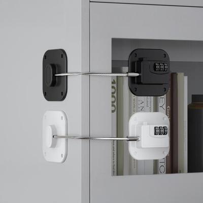 Child Safety Refrigerator Door Lock Multi-Purpose Adhesive Kitchen Microwave Dishwasher Oven Cabinet Fridge Door Baby Proof Lock Child Proofing Safety
