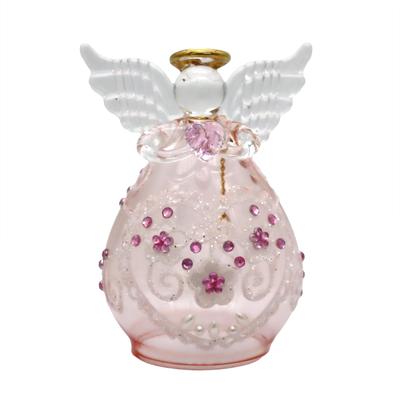 Fourcart Cute Handmade Glass Sweet Heart Angel Bell (PK)