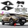 Fog Light LED for Mitsubishi Outlander 2016- Fog Light Headlight Halogen Fog Lamp Cover Grille Bezel Harness Switch Kit