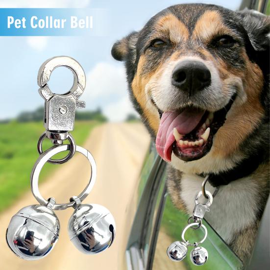 Κουδούνι με κολάρο κατοικίδιων Εξαιρετικά δυνατά κουδούνια παρακολούθησης κατοικίδιων, χάλκινα κουδούνια με κλιπ αστακός Αξεσουάρ κουδουνιού για κατοικίδια για γάτες σκύλους