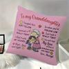 Gifts For Grandchildren With The Theme Of Love And Blessing, Double-Sided Square Pillowcase, Lovely Wind Pillowcase Without Core