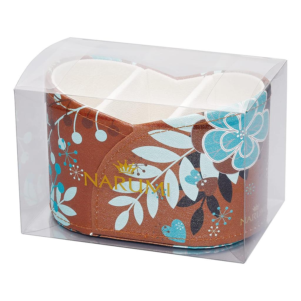 Pearl NARUMI Eyeglass Stand, Brown, Floral Paradise, Floral Pattern, 094250