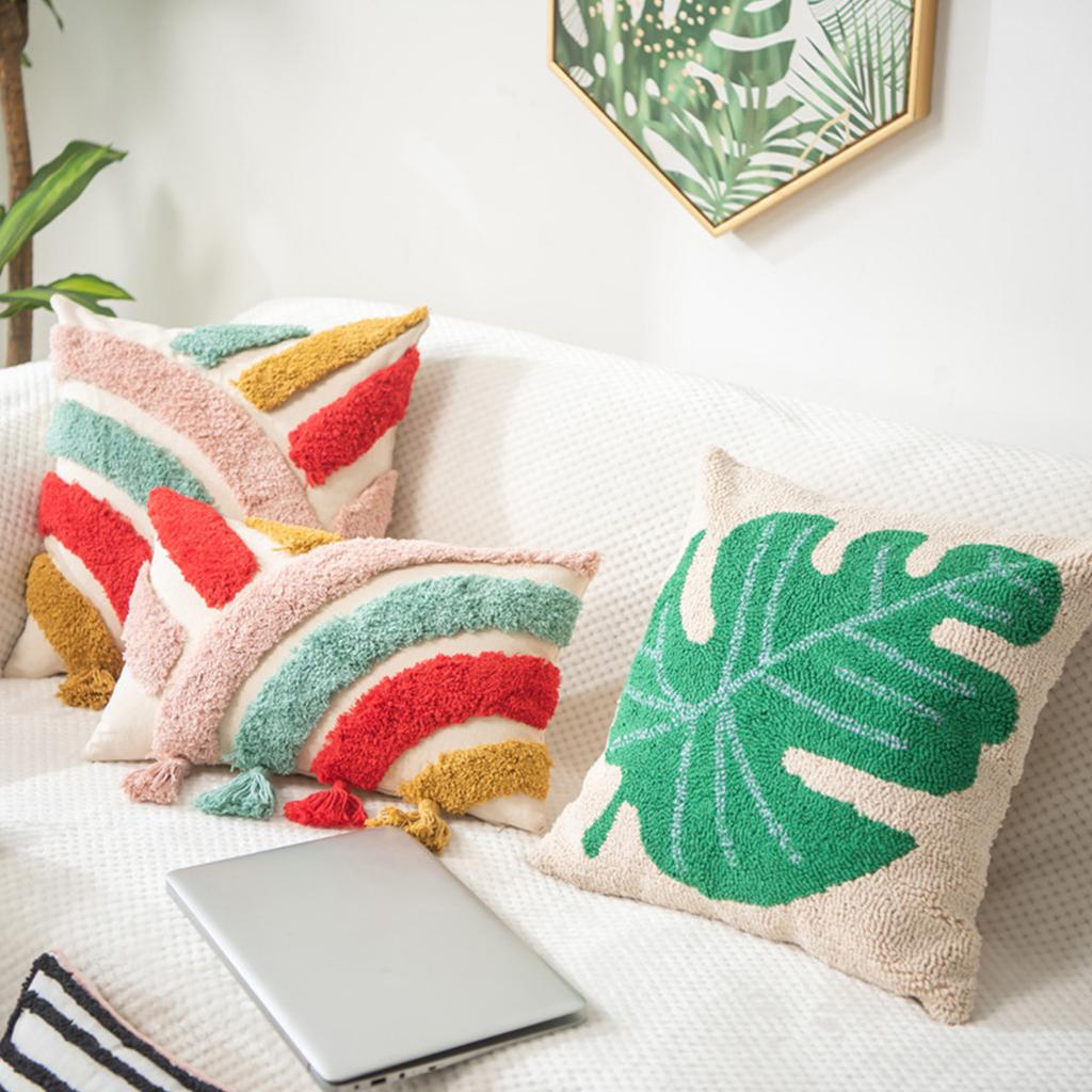 Colorful Pillowcase for Living Room Couch Bedroom Chair Throw Pillow Cover for Sofa Bedroom Car Decorative Pillow Cover