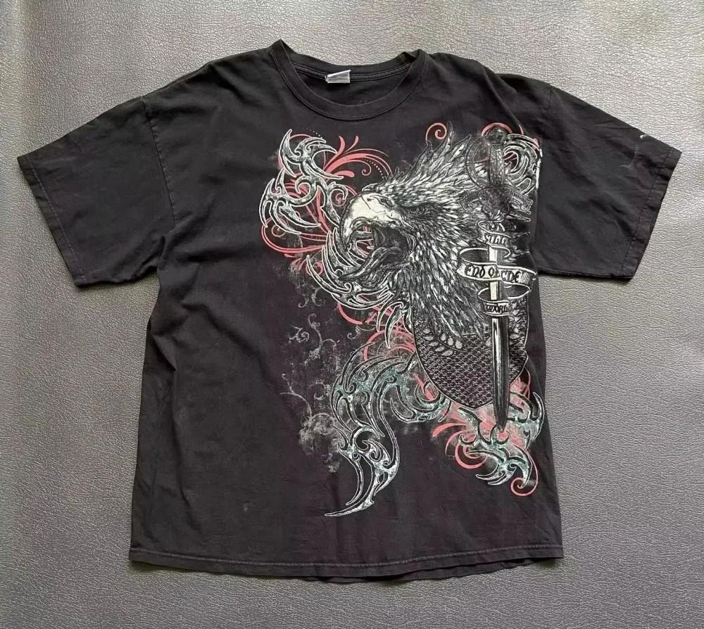 Europäisches und Amerikanisches Herren Sommer T-Shirt mit Totenkopf-Print, bequem und mit Rundhalsausschnitt, Outdoor Street Damenmode Top