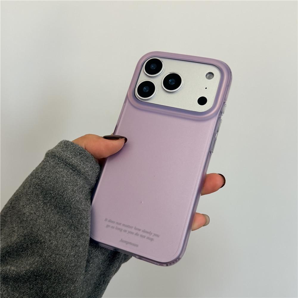 

Minimalist Frosted Solid Color iPhone Case - Fits iPhone 17 Pro Max, 16 Pro, 14/13, Drop-proof, Girly Design 17promax