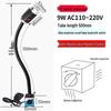 LED Pracovní světlo pro obráběcí stroje – Hadicové magnetické světlo s husím krkem pro CNC soustruh 24V/220V