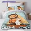 Where the Wild Things Are Pattern Bedding,Quilt Set Quilt Cover Pillowcase Home Birthday Gift(1 * duvet cover + 2 * pillowcase, without core)
