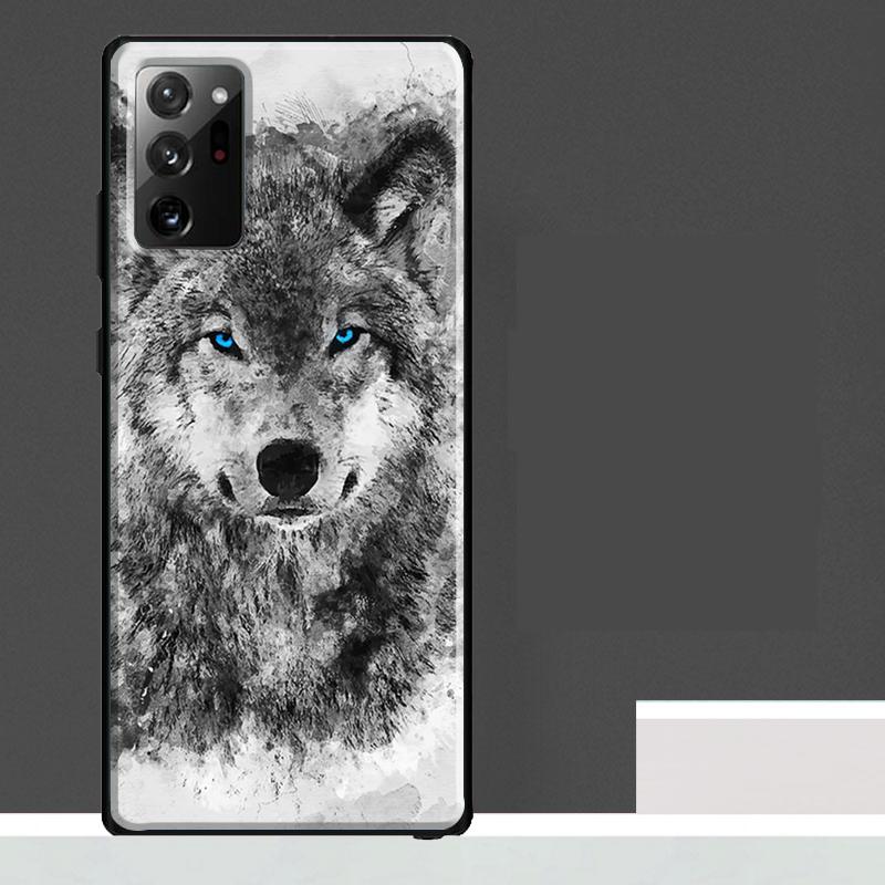 Wolf Howls Art Case For Samsung Galaxy S25 Ultra S23 S22 S21 S24 Ultra S9 S10 S20 Plus S25 FE Phone Cover