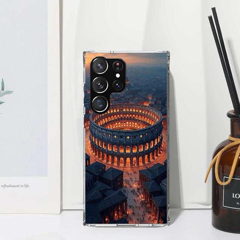 Roman Colosseum Phone Case For Samsung Galaxy S26 S25 Edge S24 FE S23 S22 Ultra S21 Plus S20 + Art Fundas Back Cover Galaxy S25