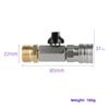 High Pressure Washer Ball Valve Kit 1/4" Quick Connector and M22/14mm for Power Washer Hose Switch on/off