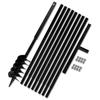 VidaXL Soil Auger with Handle 120 Mm and 9 M Extension Tube Steel