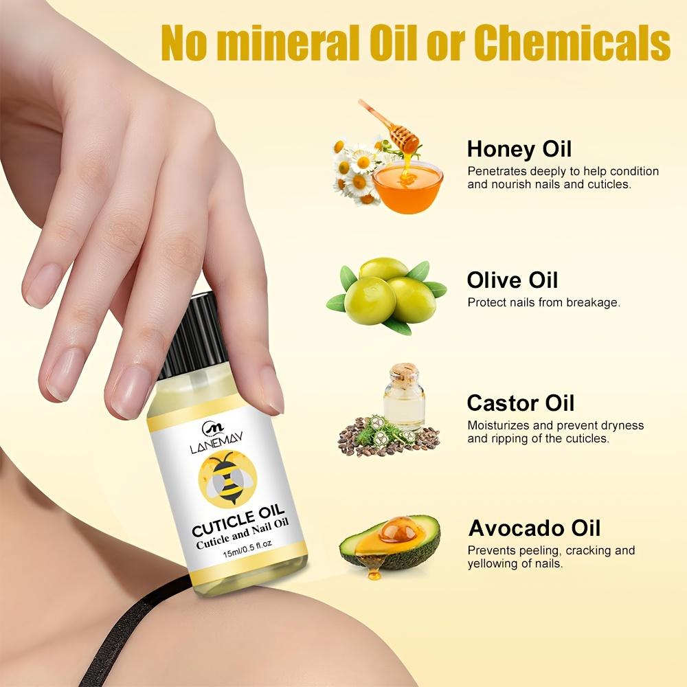 15ml Cuticle and Nail Oil with Castor Oil for Strengthening and Repairing