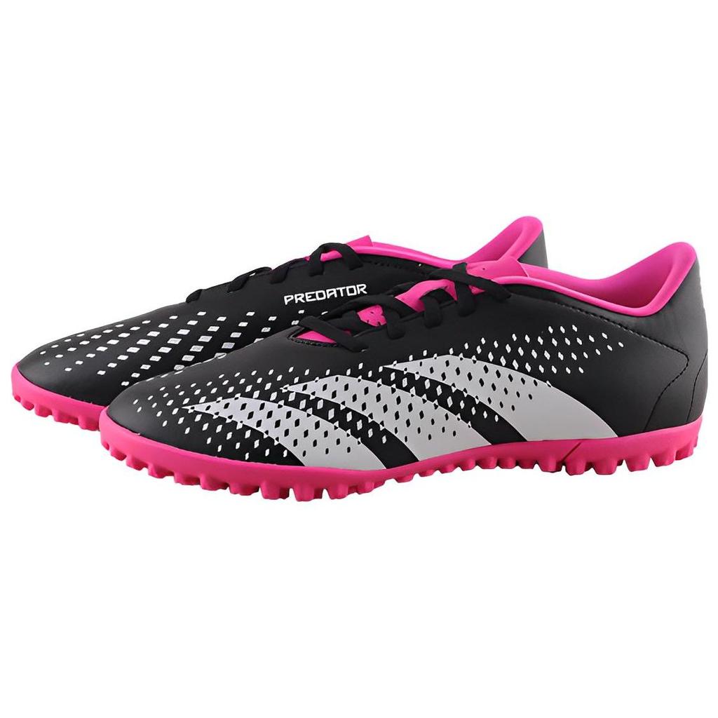 Adidas Predator Accuracy.4 Turf Soccer Shoes Unisex Footwear Black White Pink GW4647