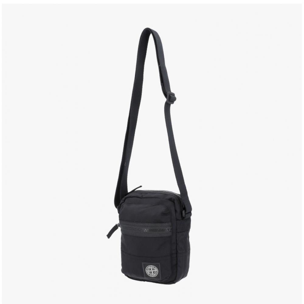Stone Island Eco Nylon Mini Wappen Logo Patch Crossbody Bag L2s159200015